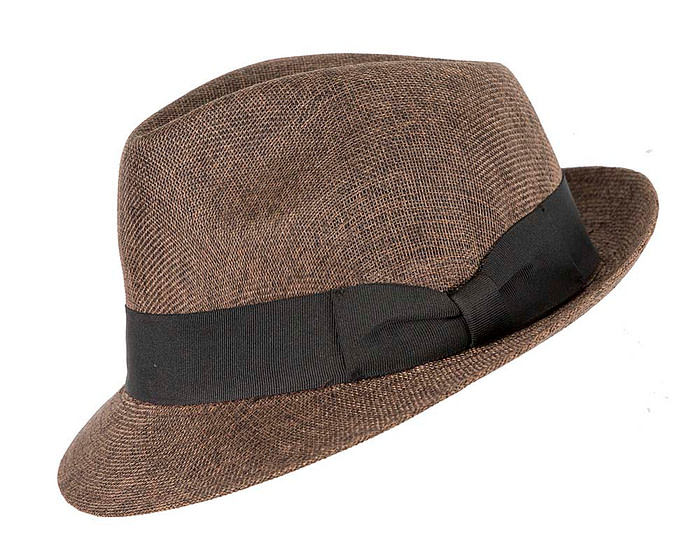 Brown Fedora Homburg Hat - Hats From OZ