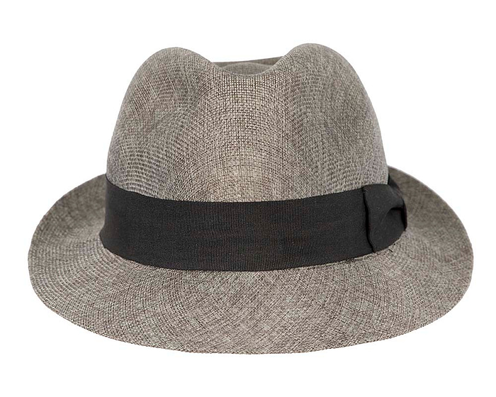 Grey Fedora Homburg Hat - Image 4