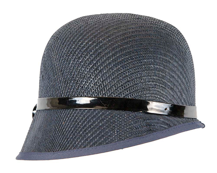 Navy ladies fashion cloche hat by Max Alexander - Image 3