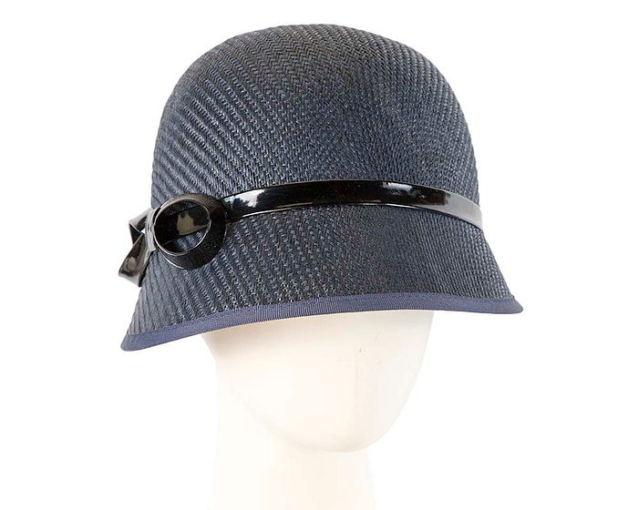 Navy ladies fashion cloche hat by Max Alexander