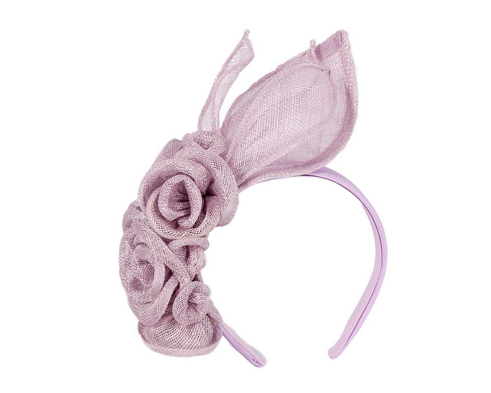 Large lilac sinamay flower fascinator by Max Alexander - Hats From OZ