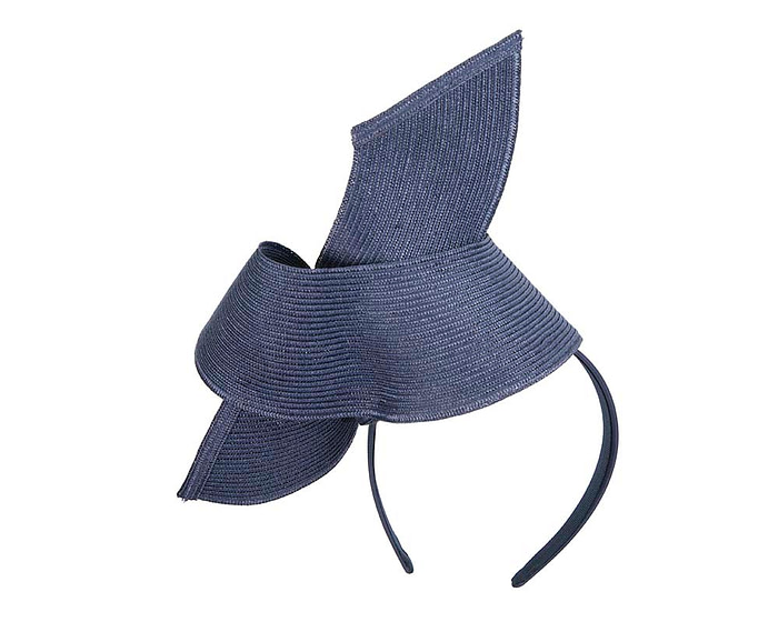 Modern navy fascinator by Max Alexander - Hats From OZ