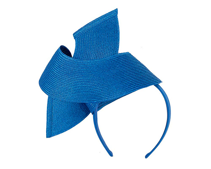 Modern royal blue fascinator by Max Alexander - Image 4