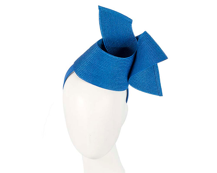 Modern royal blue fascinator by Max Alexander