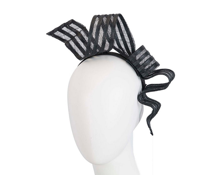 Stylish black racing fascinator by Max Alexander