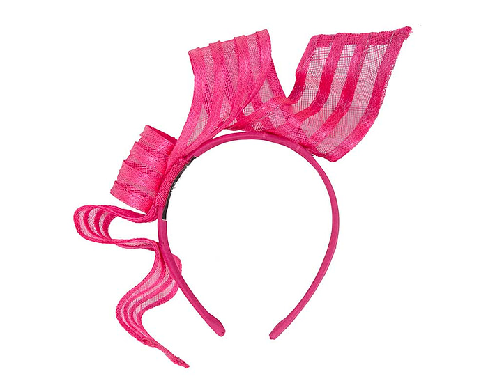 Stylish fuchsia racing fascinator by Max Alexander - Image 4