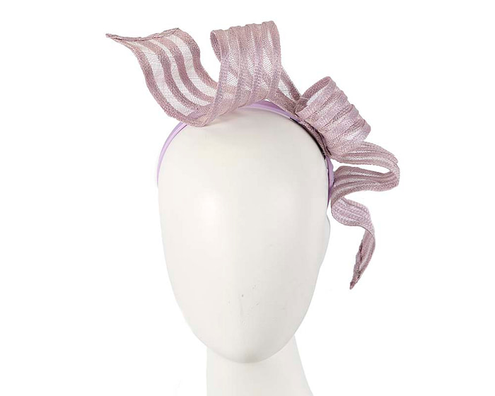 Stylish lilac racing fascinator by Max Alexander