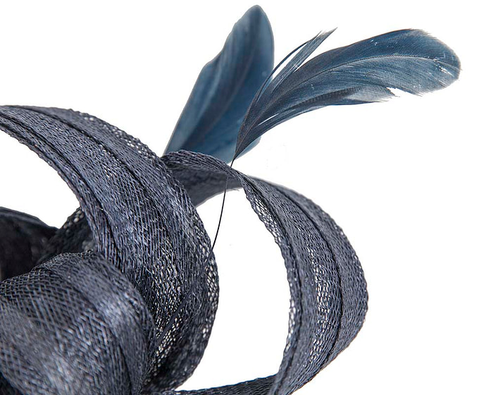 Navy loops racing fascinator by Max Alexander - Hats From OZ