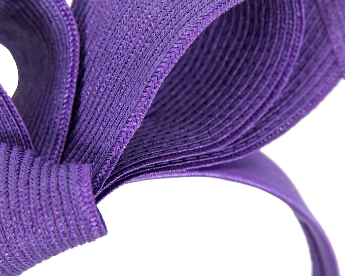 Large purple bow racing fascinator by Max Alexander - Hats From OZ