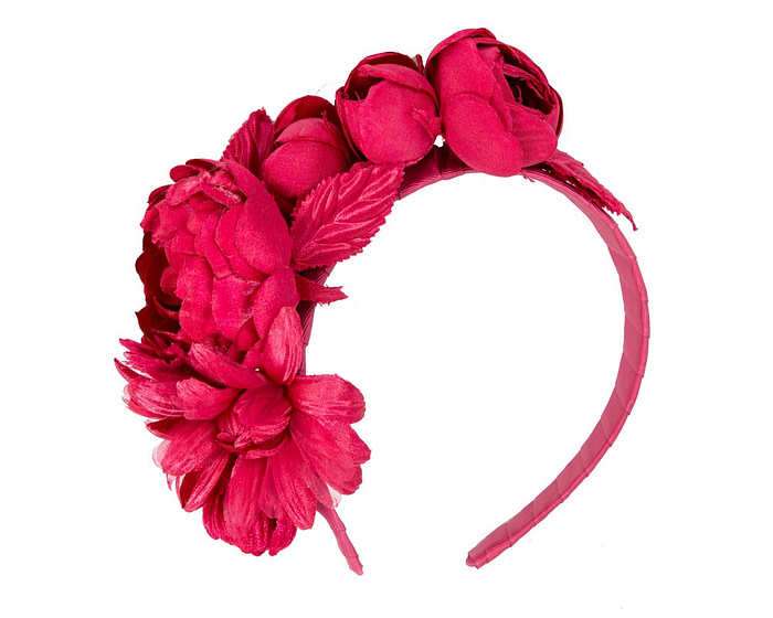 Red flower headband by Max Alexander - Image 2