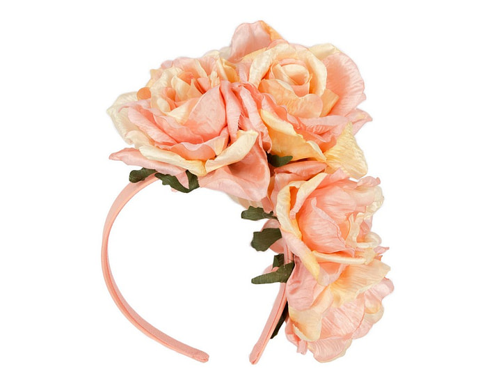 Large pink & yellow flower headband by Max Alexander - Image 4