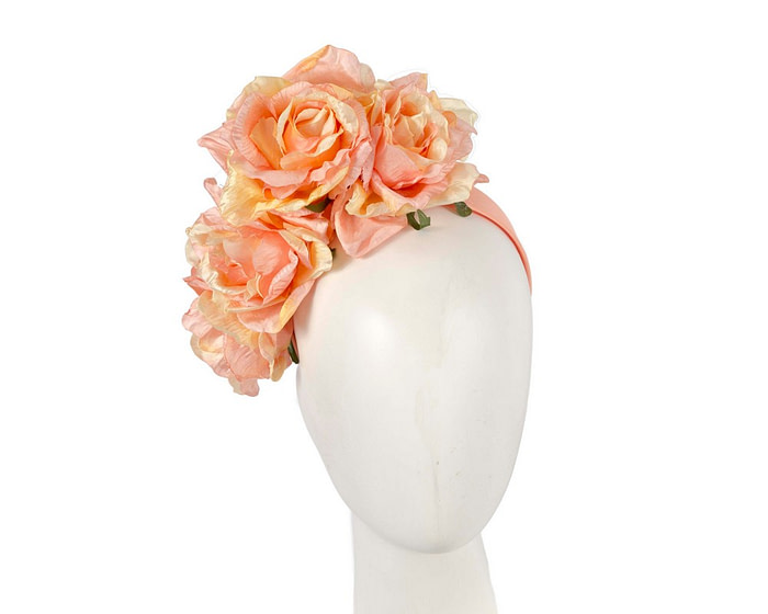 Large pink & yellow flower headband by Max Alexander