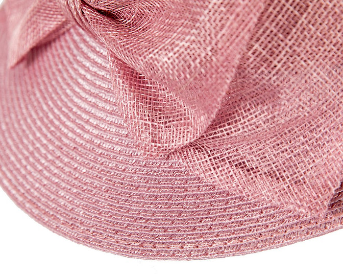 Dusty pink cloche hat with bow by Max Alexander - Image 5