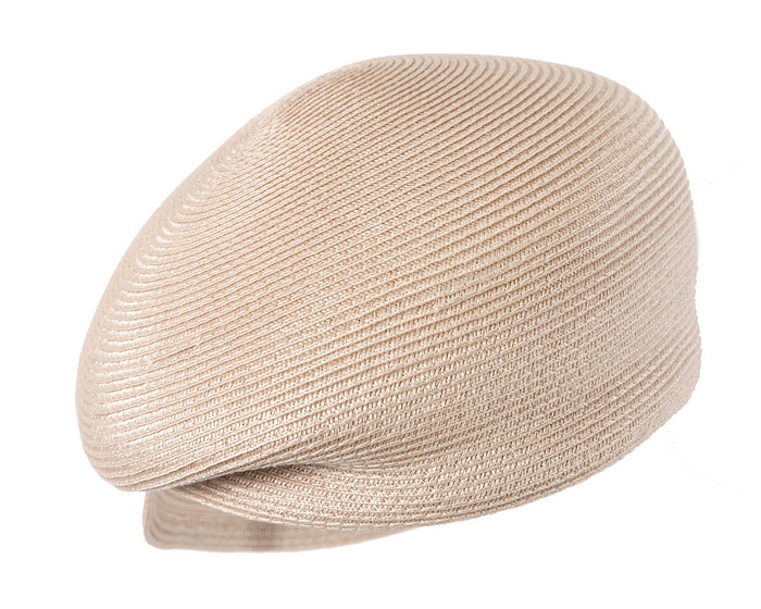 Modern beige newsboy beret hat by Max Alexander - Image 5