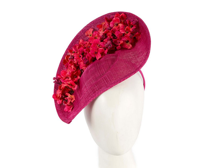 Large fuchsia fascinator by Max Alexander