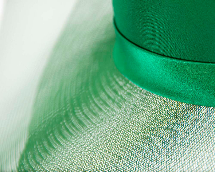 Green large brim custom made ladies hat - Image 4