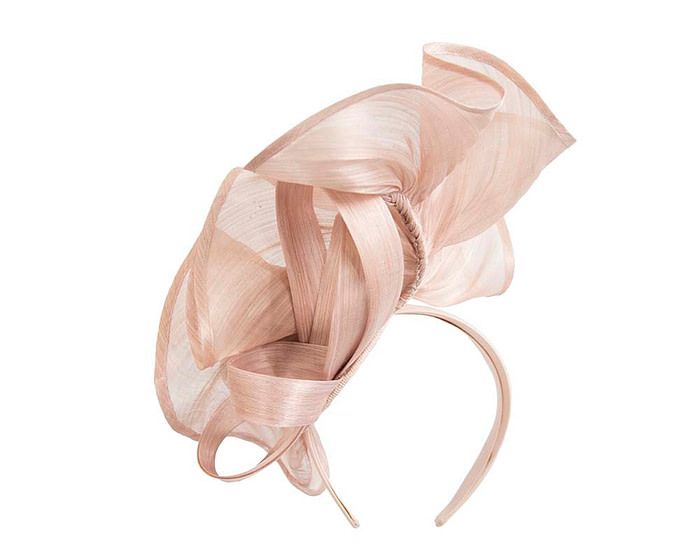 Twisted blush designers fascinator by Fillies Collection - Image 4