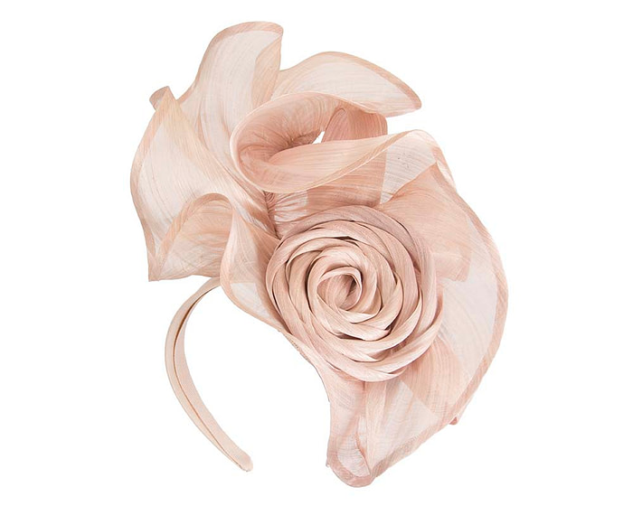 Twisted blush designers fascinator by Fillies Collection - Image 2