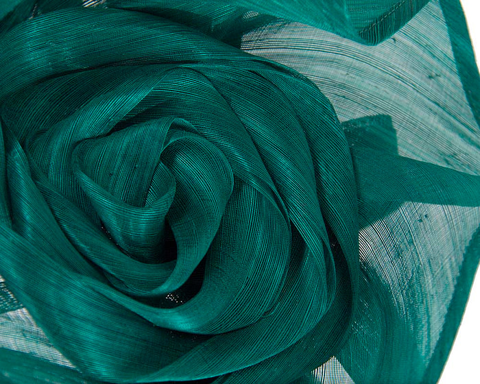 Twisted teal designers fascinator by Fillies Collection - Image 3