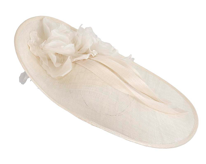 Large cream plate racing fascinator by Fillies Collection - Hats From OZ