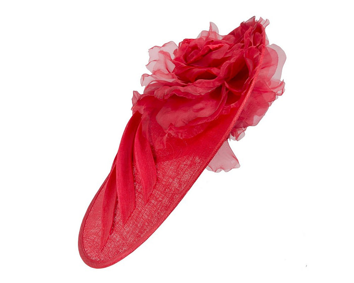 Large red plate racing fascinator by Fillies Collection - Image 2