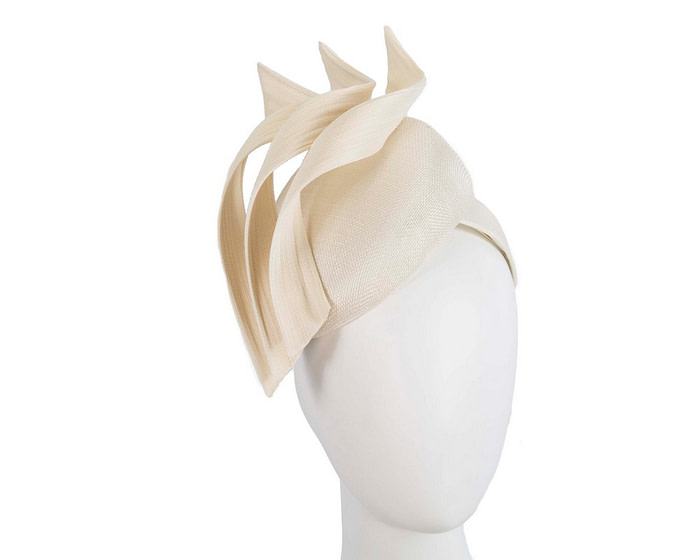 Bespoke cream pillbox fascinator by Fillies Collection - Hats From OZ