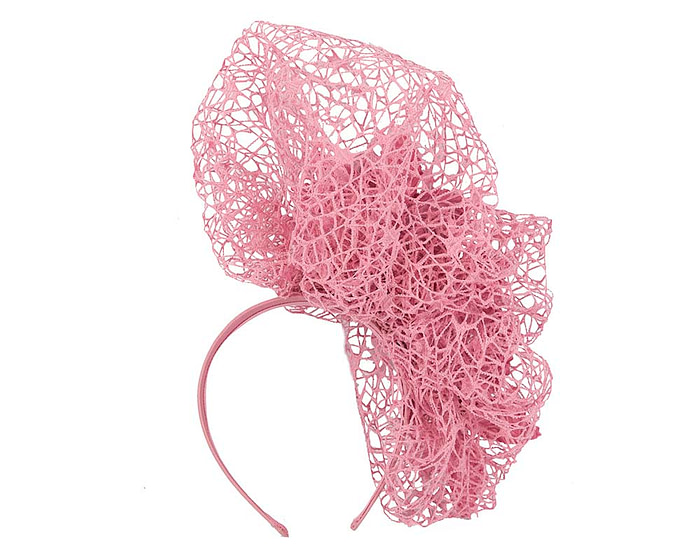 Staggering dusty pink racing fascinator by Fillies Collection - Image 4