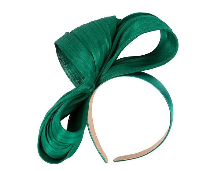 Exclusive dark green silk abaca bow by Fillies Collection - Image 2