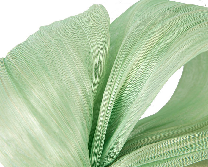 Exclusive mint green silk abaca bow by Fillies Collection - Image 3