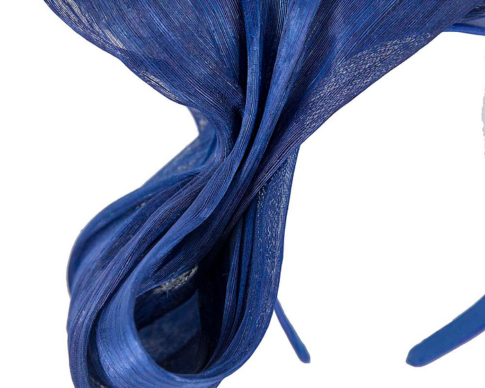 Exclusive royal blue silk abaca bow by Fillies Collection - Image 3