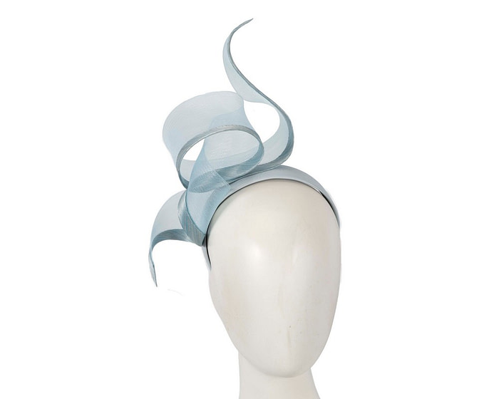 Sculptured light blue racing fascinator by Fillies Collection