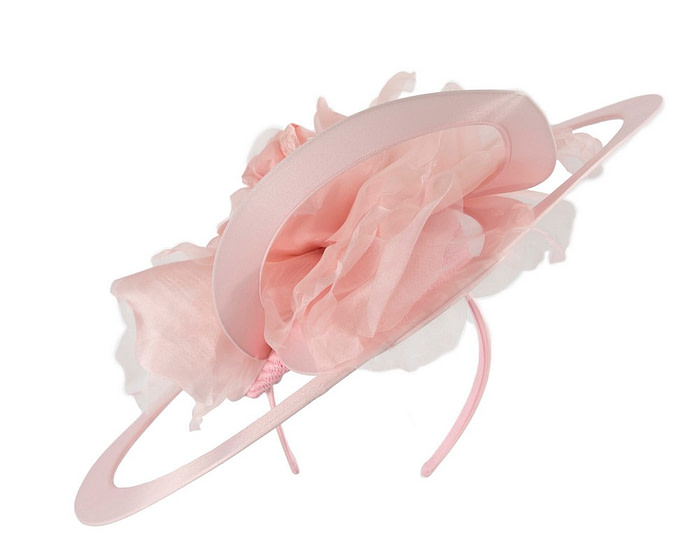 Bespoke large pink racing fascinator by Fillies Collection - Image 6