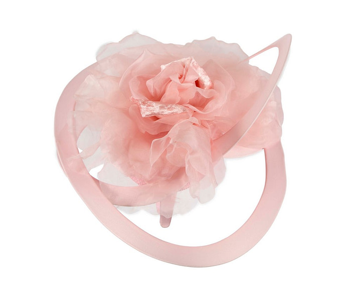 Bespoke large pink racing fascinator by Fillies Collection - Image 3