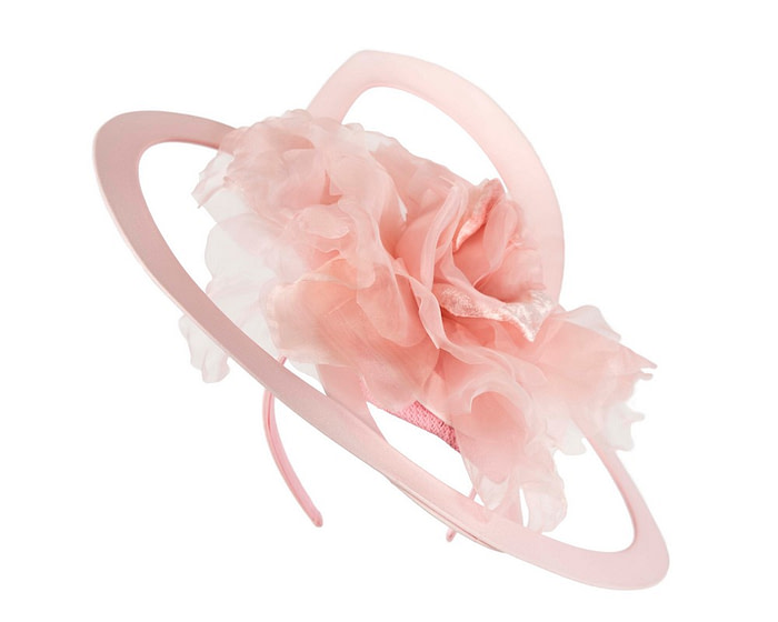 Bespoke large pink racing fascinator by Fillies Collection - Image 2