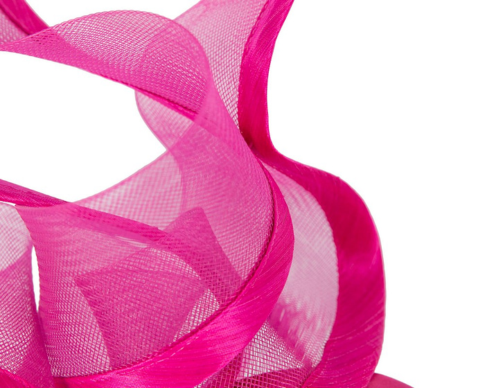 Bespoke hot pink racing fascinator by Fillies Collection - Image 3