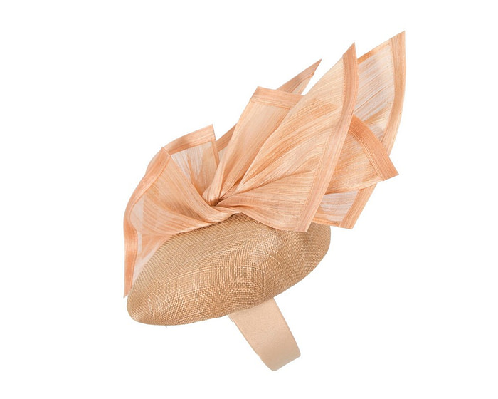 Bespoke nude racing fascinator by Fillies Collection S254 - Image 3