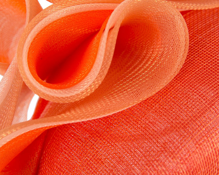 Orange and cream racing fascinator by Fillies Collection - Image 5