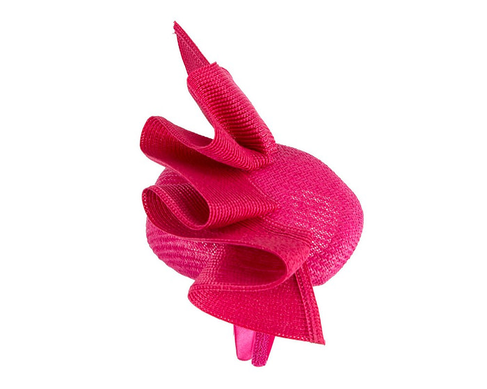 Fuchsia pillbox fascinator by Fillies Collection - Image 4