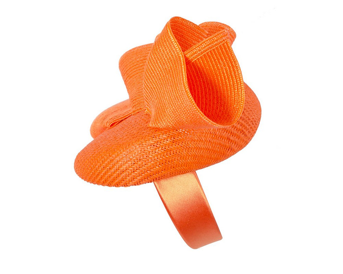 Orange pillbox fascinator by Fillies Collection S259 - Image 3