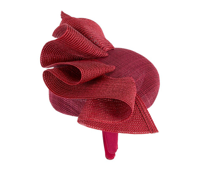 Wine pillbox fascinator by Fillies Collection - Image 4