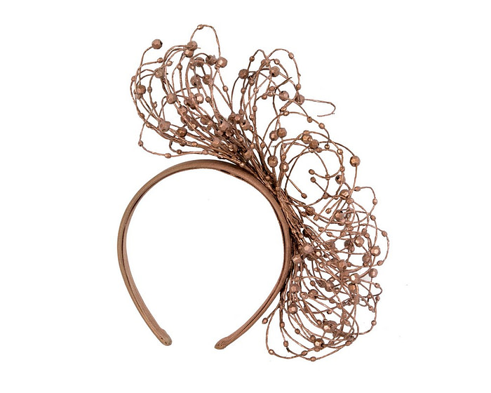 Bespoke bronze wire fascinator by Fillies Collection - Image 2