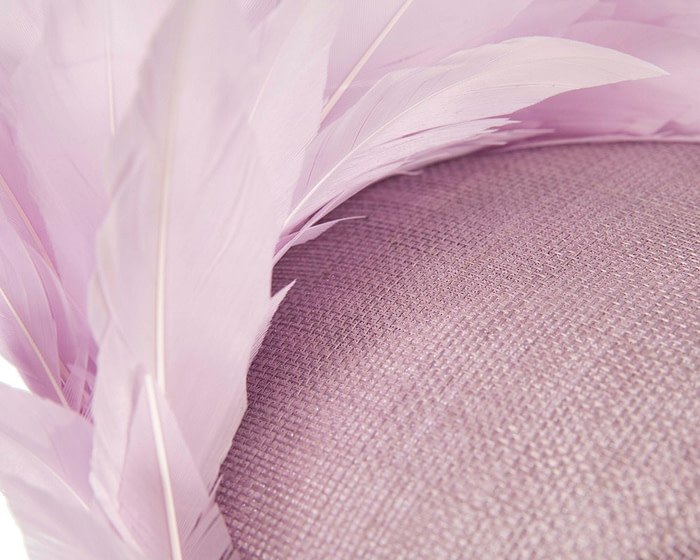 Lilac feather spring facing fascinator - Image 5