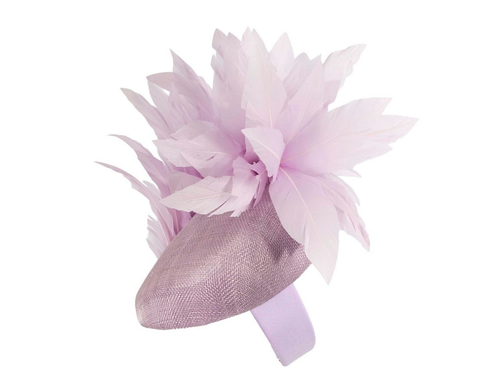 Lilac feather spring facing fascinator - Image 3