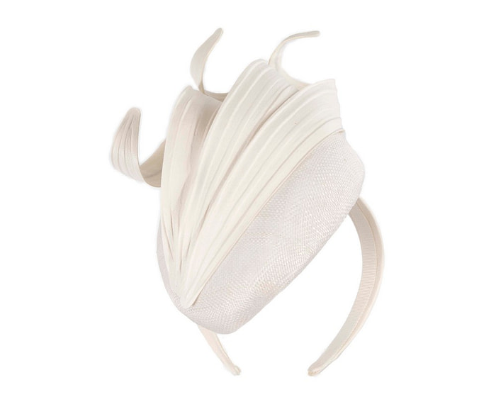 White spring racing fascinator by Fillies Collection - Hats From OZ