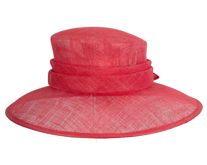 Large red spring racing hat by Max Alexander - Hats From OZ