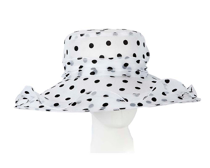 Large White Organza Racing Hat SP500