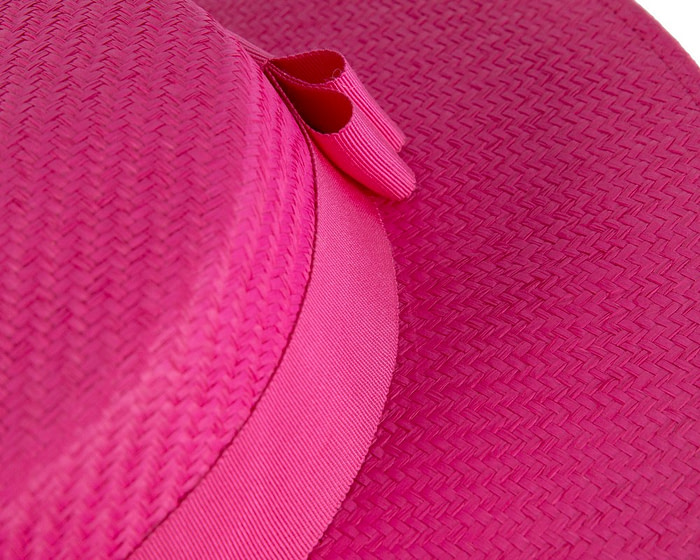 Fuchsia boater hat by Max Alexander MA867 - Image 6