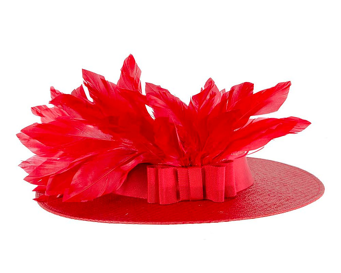 Red boater hat by Max Alexander MA902 - Image 6