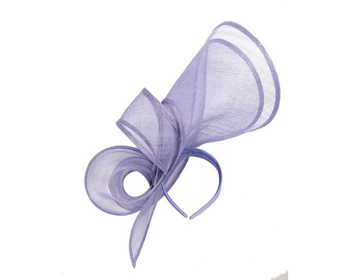 Large violet sinamay fascinator by Max Alexander - Image 4