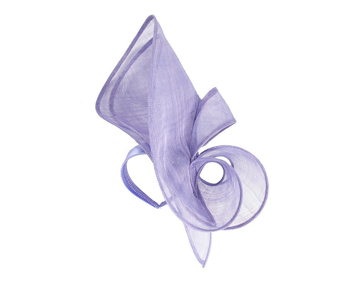 Large violet sinamay fascinator by Max Alexander - Image 2